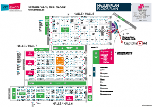 Hallenplan CaptchaAd dmexco 2013